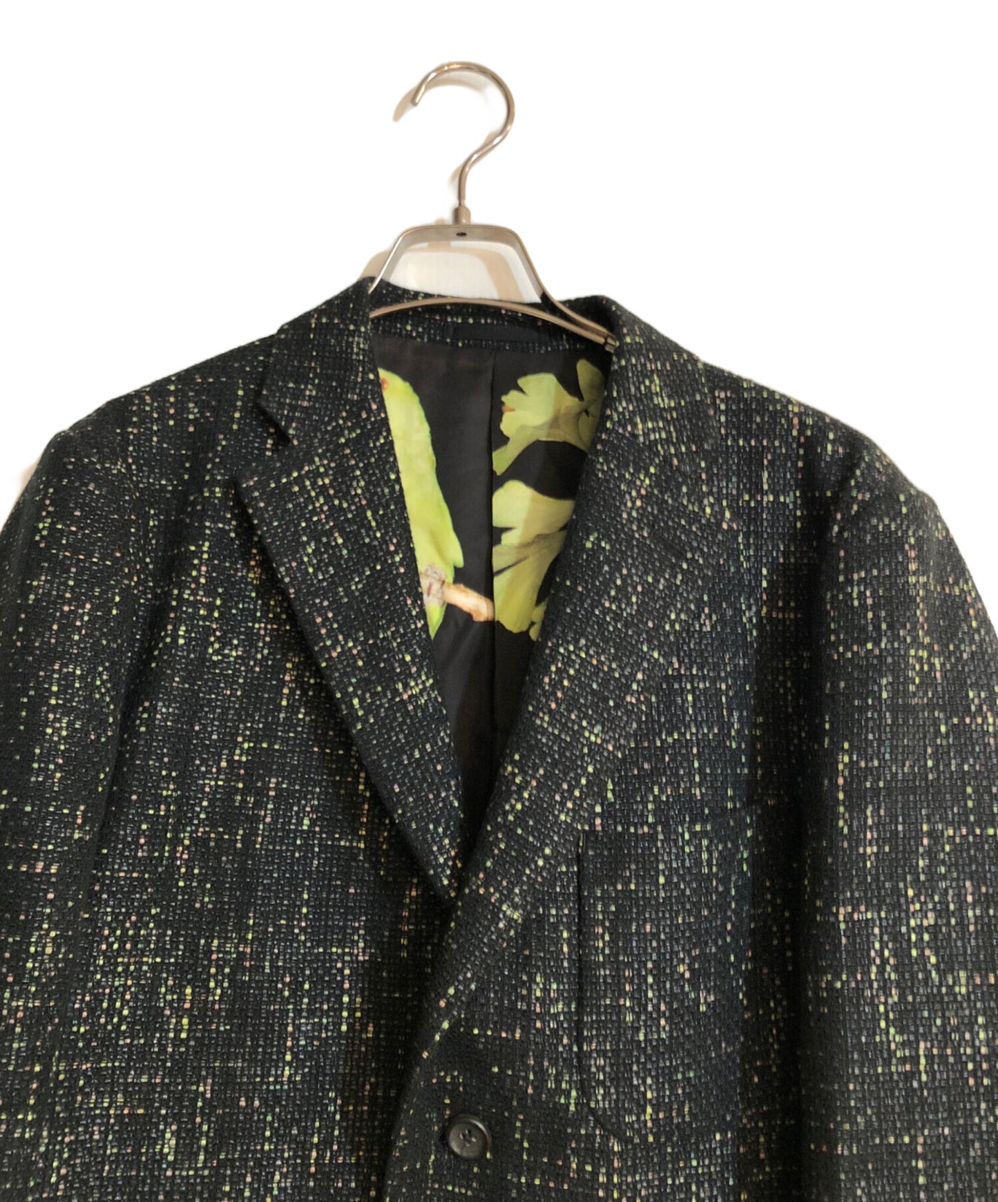 [Pre-owned] ISSEY MIYAKE MEN Inco-print Lined Tweed Tailored Jacket ME61FD045