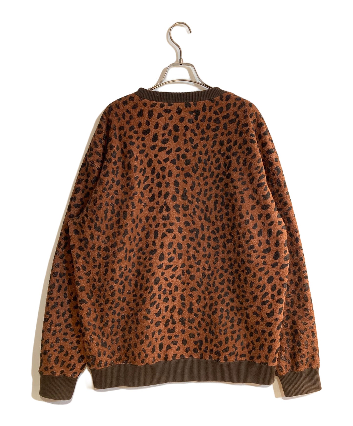 [Pre-owned] WACKO MARIA 20AW Leopard Boa Pullover Sweatshirt