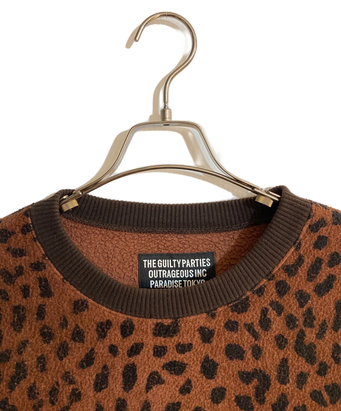 [Pre-owned] WACKO MARIA 20AW Leopard Boa Pullover Sweatshirt