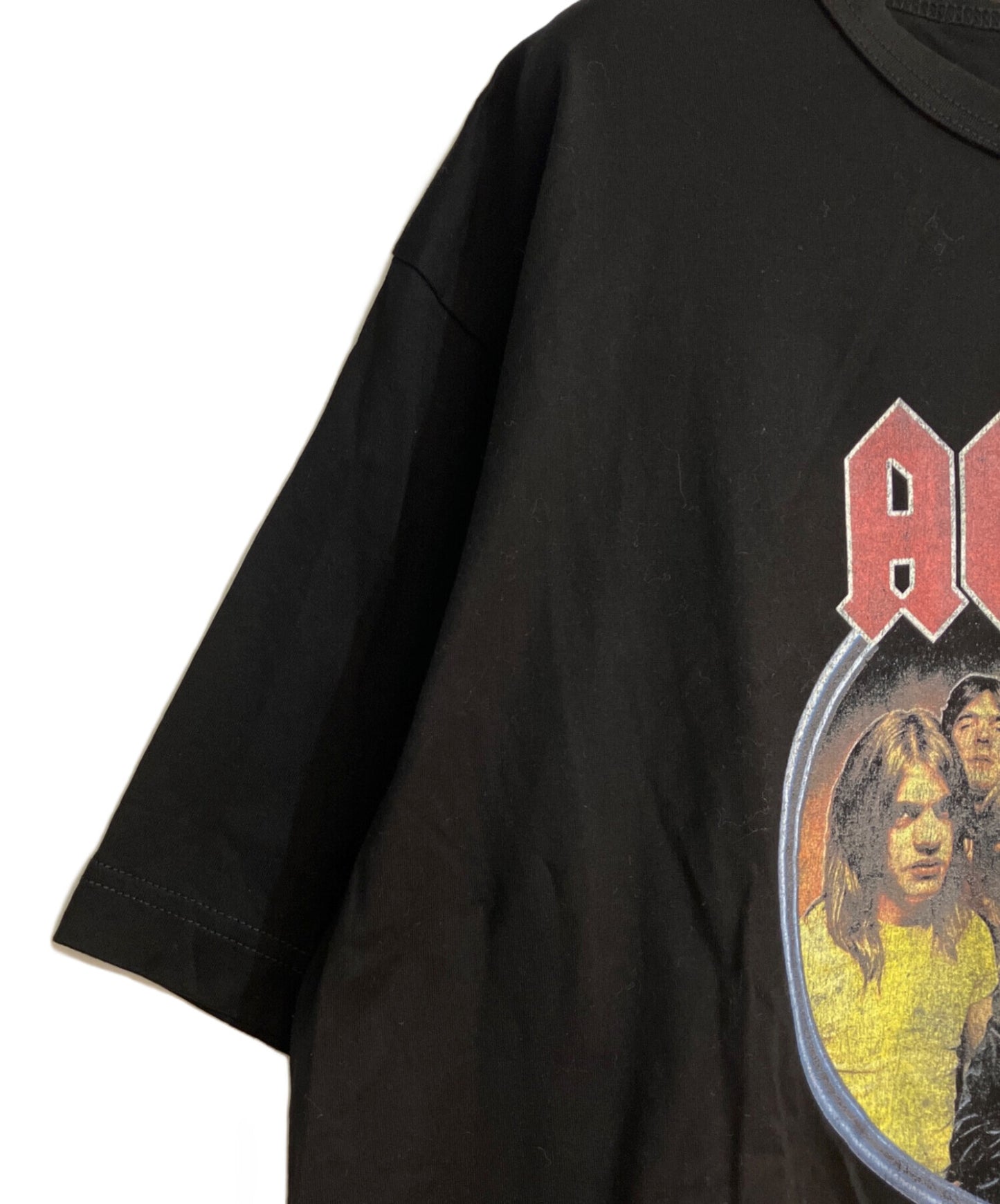 [Pre-owned] eYe COMME des GARCONS JUNYAWATANABE MAN High-Density Jersey, Printed AC/DC T-Shirt WO-T904