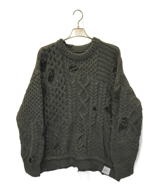 [Pre-owned] NEIGHBORHOOD Damaged cable knit 232FUNH-KNM01