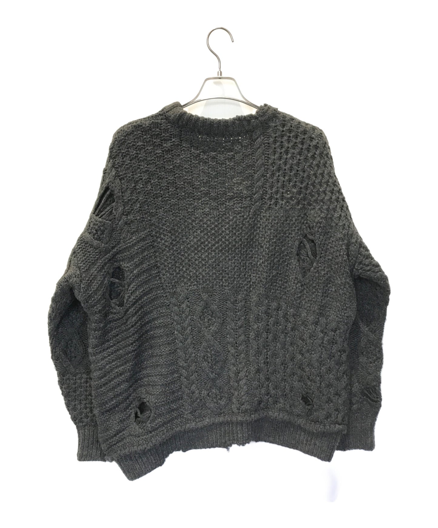 [Pre-owned] NEIGHBORHOOD Damaged cable knit 232FUNH-KNM01