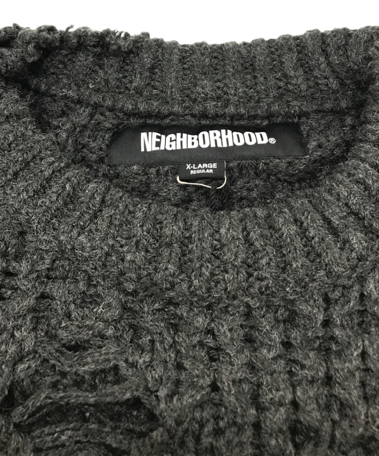 [Pre-owned] NEIGHBORHOOD Damaged cable knit 232FUNH-KNM01