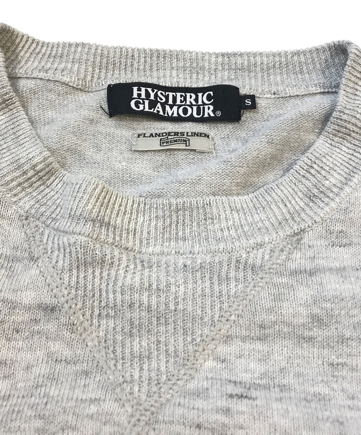 [Pre-owned] Hysteric Glamour Linen-blend knit 02172NS01 02172NS01