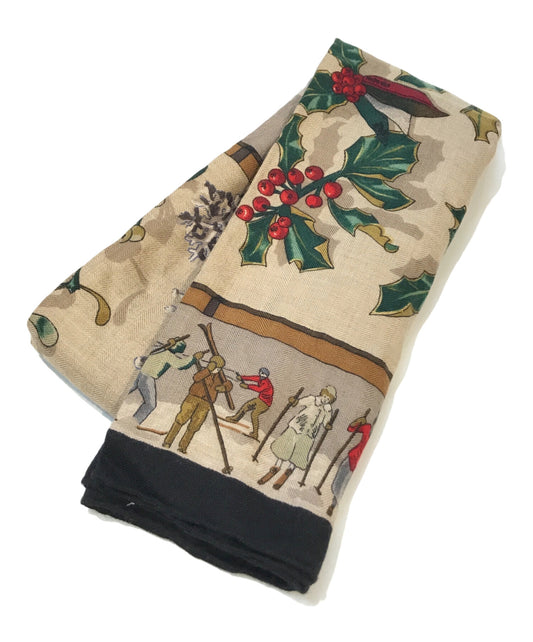 [Pre-owned] HERMES Silk cashmere scarf aq11186 Carré 90 aq11186