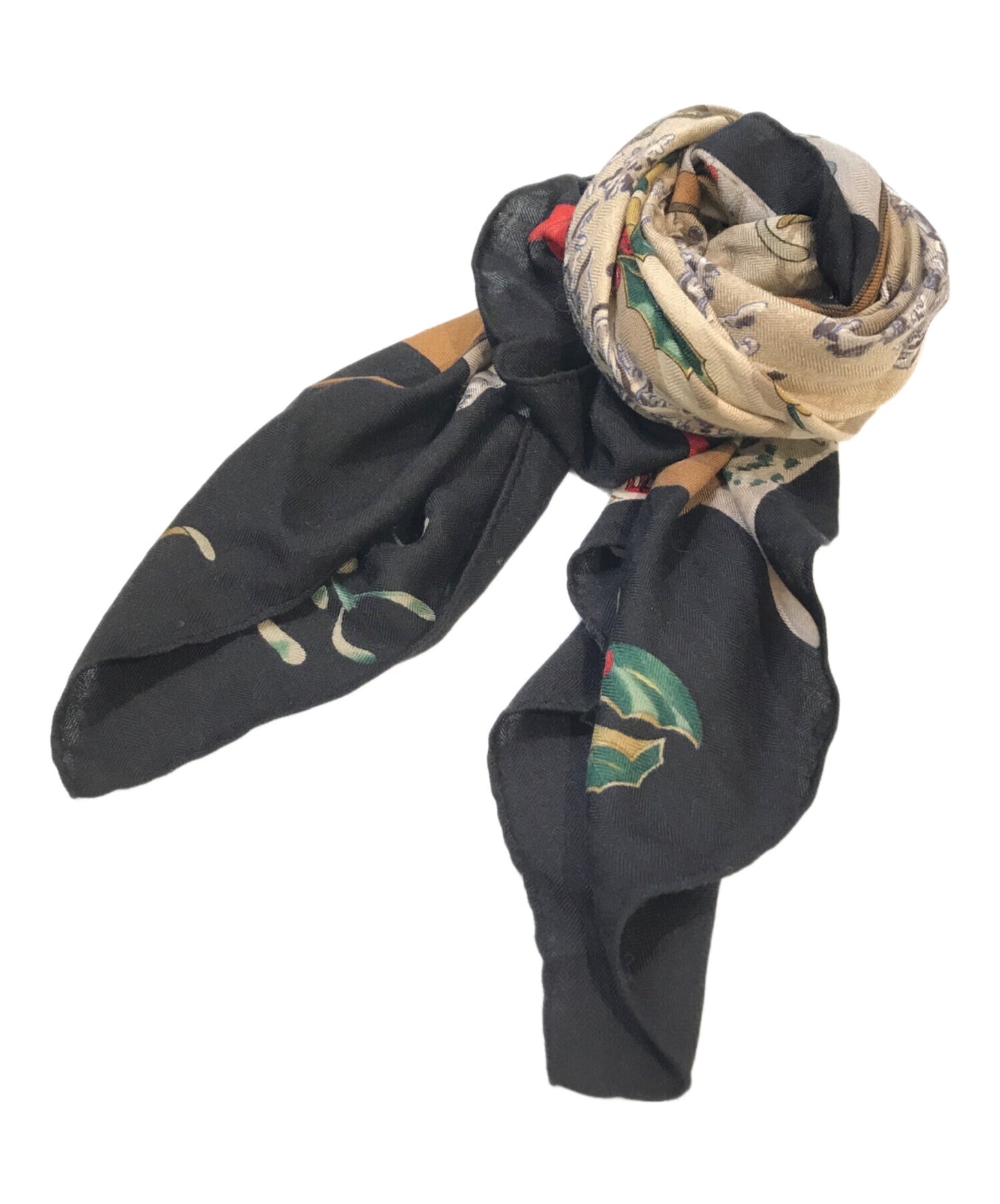 [Pre-owned] HERMES Silk cashmere scarf aq11186 Carré 90 aq11186