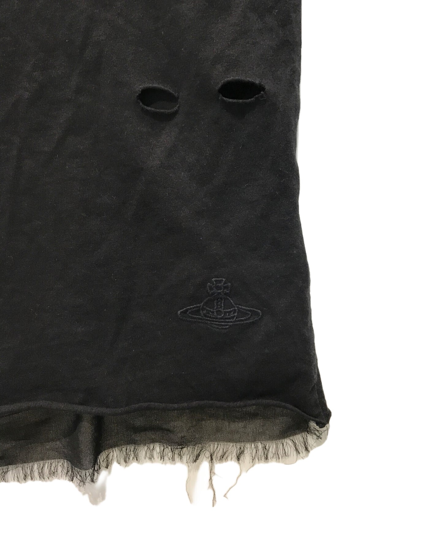 [Pre-owned] Vivienne Westwood ANGLOMANIA Modified Damaged T-Shirt 14-01-351022