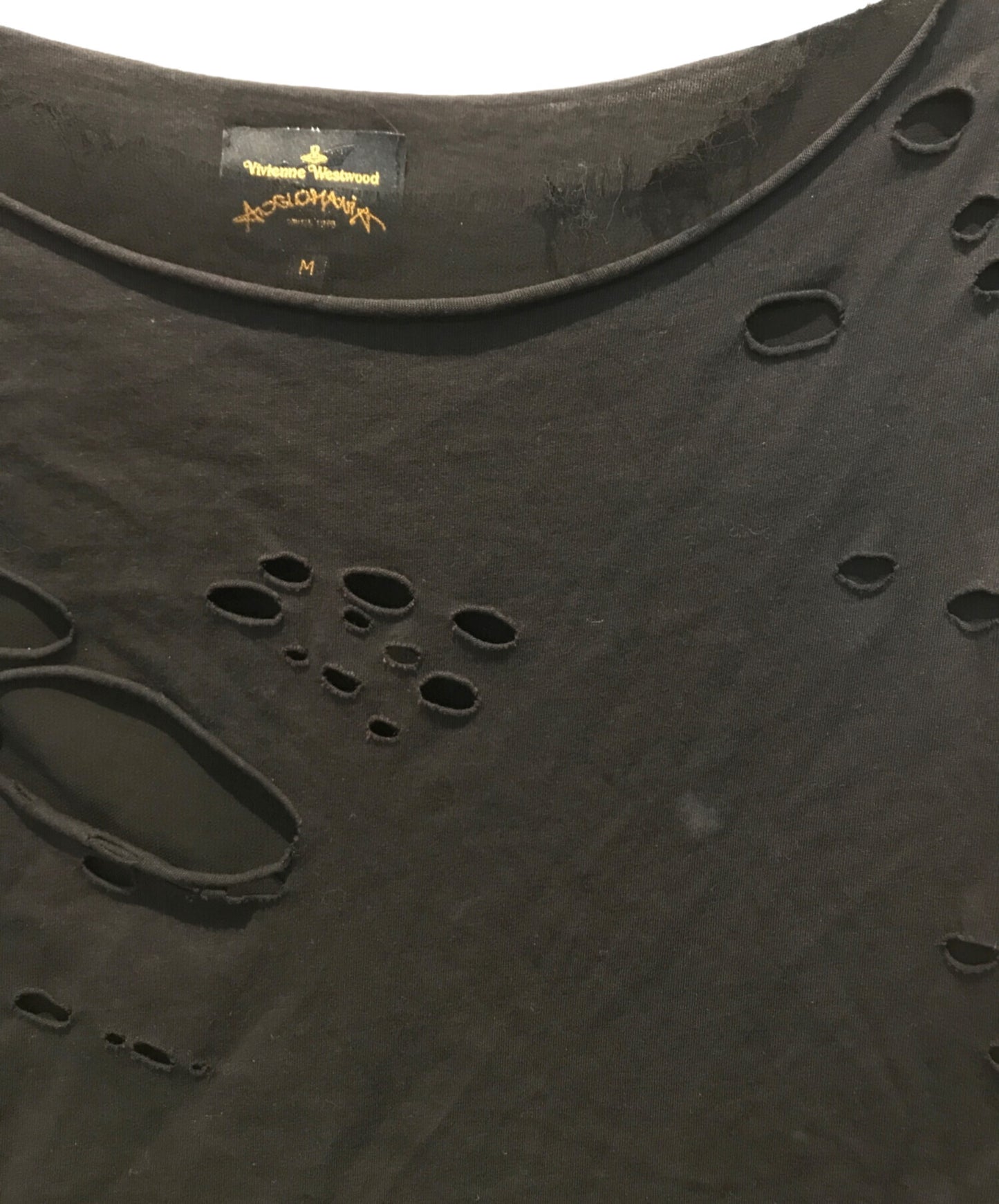 [Pre-owned] Vivienne Westwood ANGLOMANIA Modified Damaged T-Shirt 14-01-351022