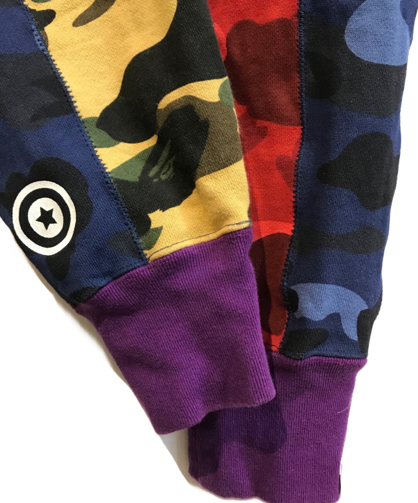 [Pre-owned] A BATHING APE MIXCAMO SHARK CRAZYWIDE SWEAT 001SWF301006X