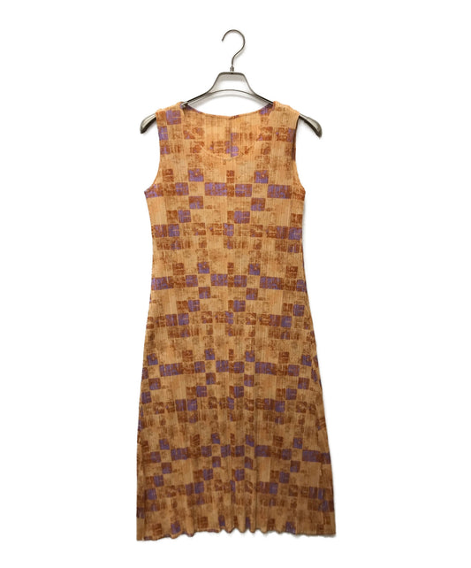 [Pre-owned] PLEATS PLEASE Sleeveless Pleated Dress PP41-JH935