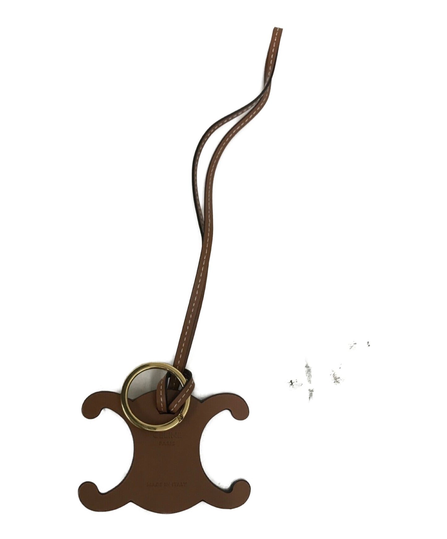 [Pre-owned] CELINE Anagram Trionf key ring charm