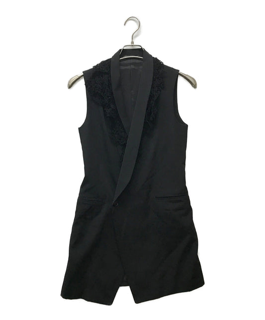 [Pre-owned] Y's Wool gabardine vest YM-V01-100