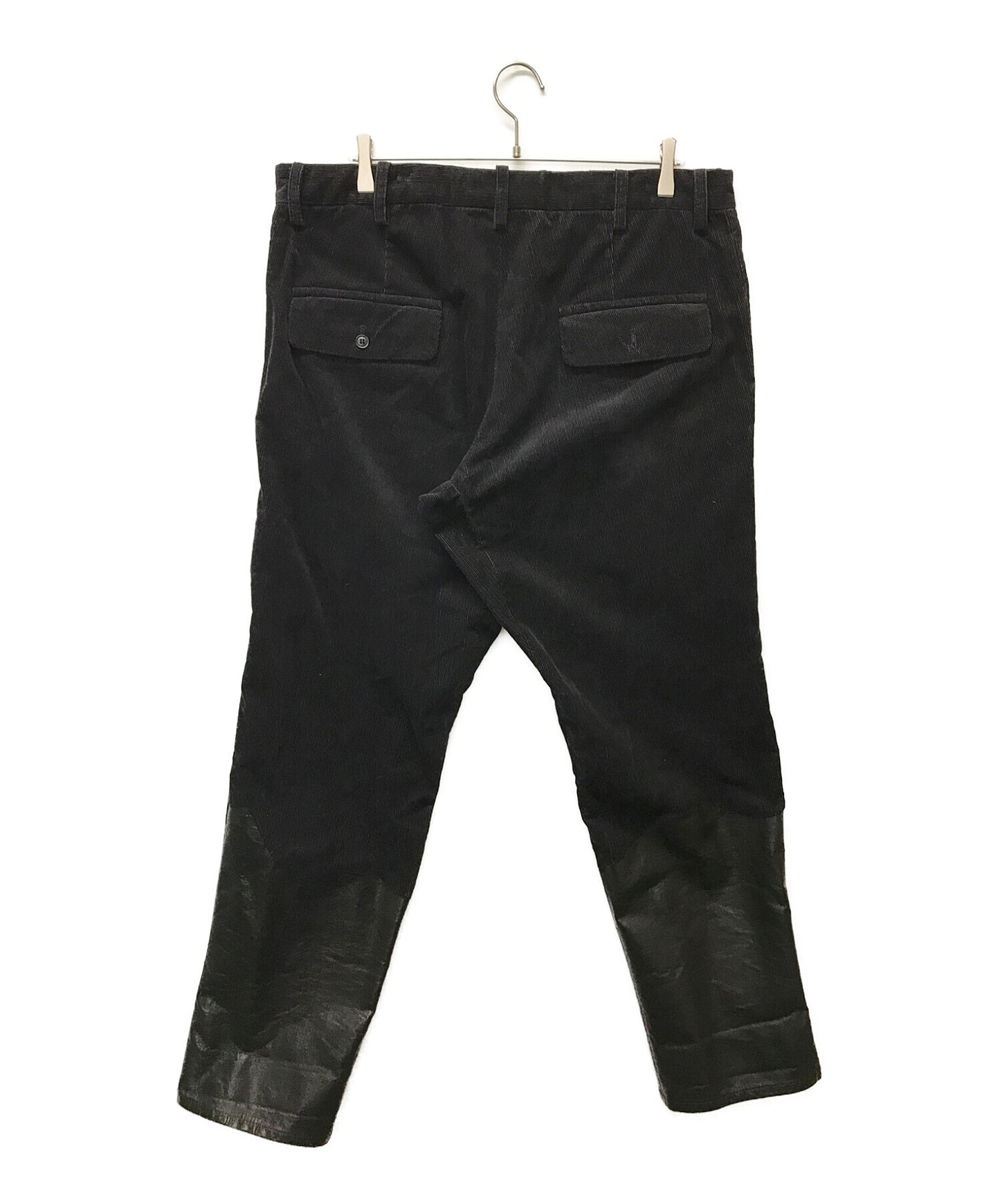 [Pre-owned] Yohji Yamamoto pour homme Collaboration leather design corduroy pants HY-P50-705