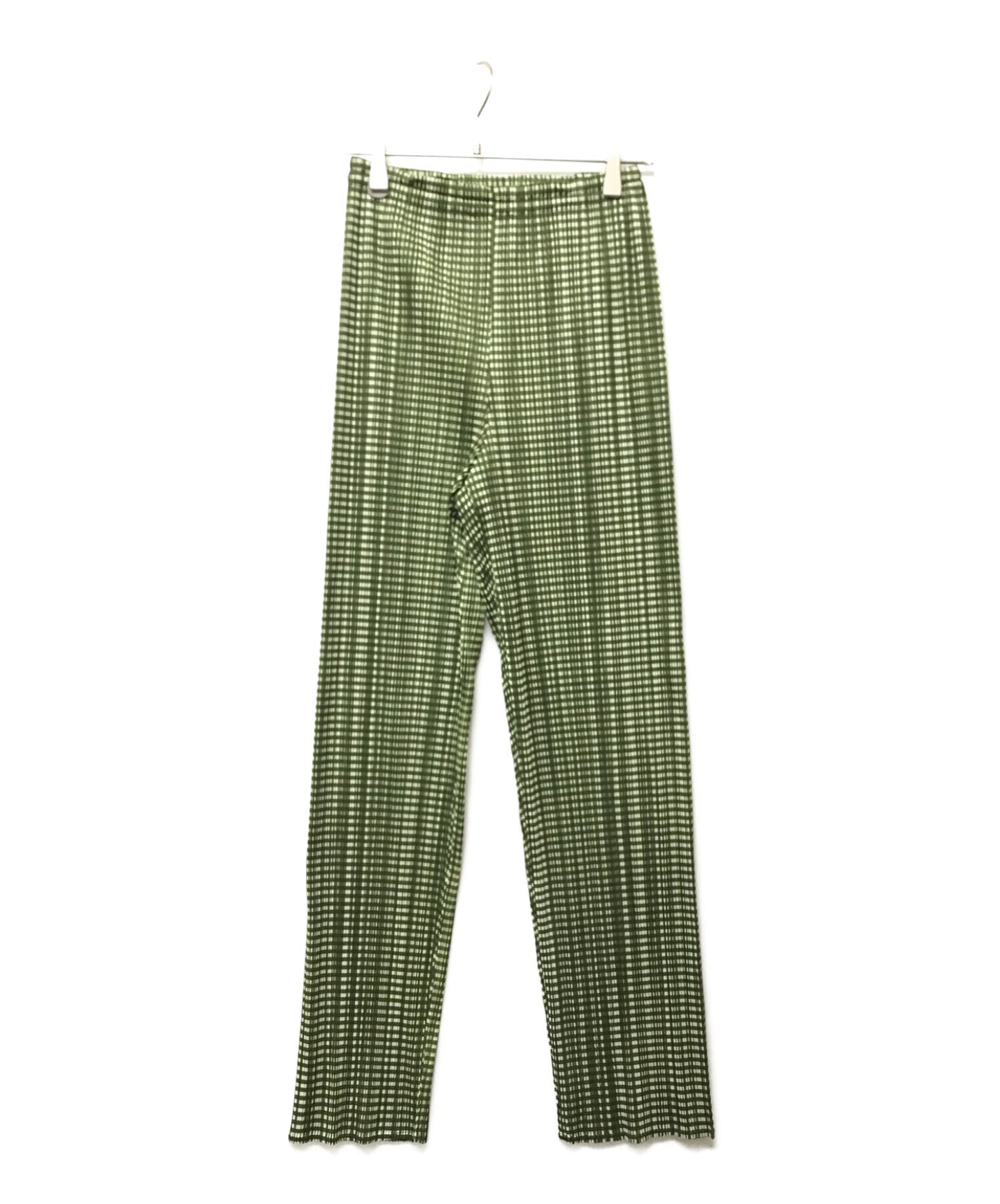 [Pre-owned] PLEATS PLEASE gingham check pleated pants PP61-JF909