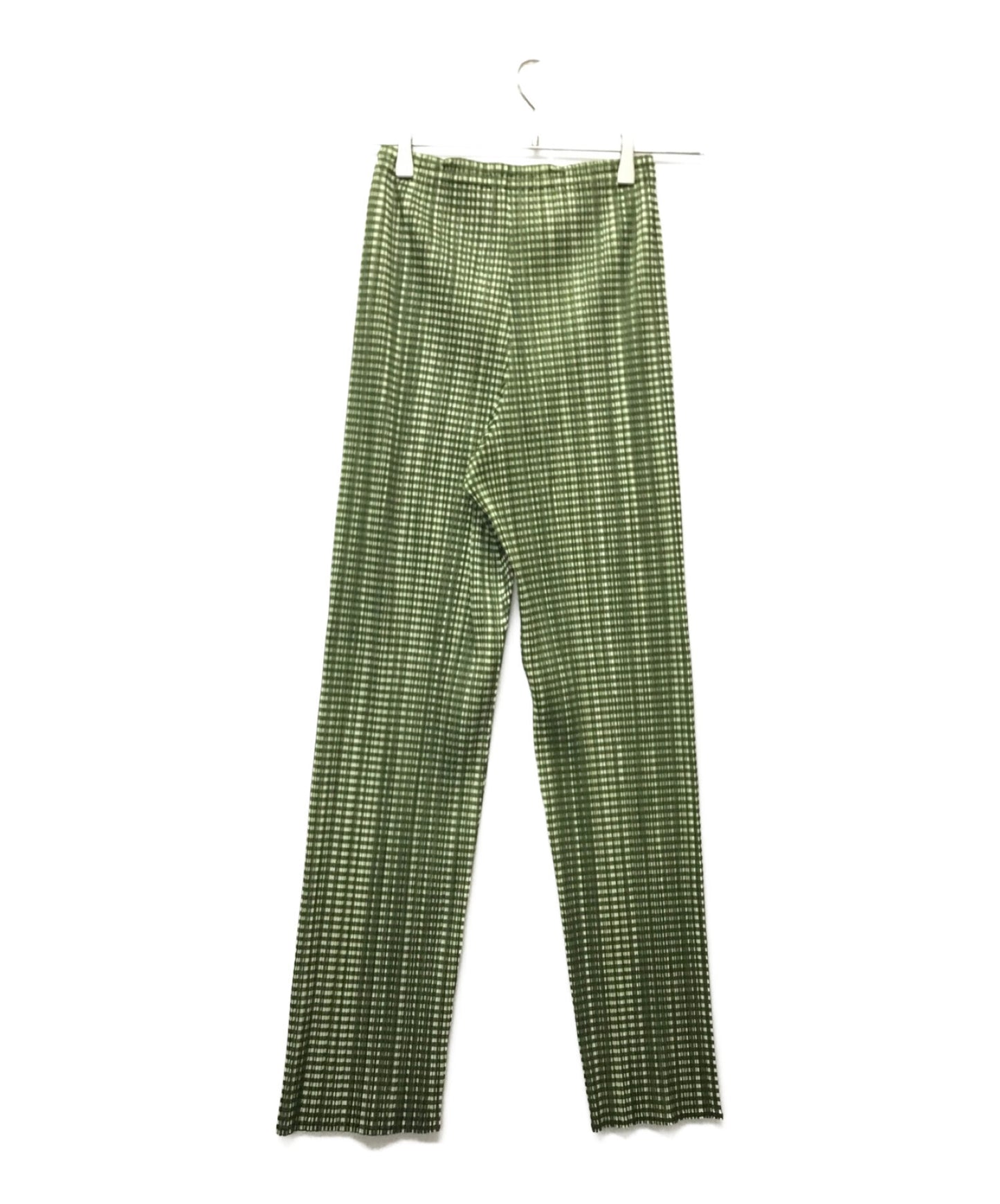 [Pre-owned] PLEATS PLEASE gingham check pleated pants PP61-JF909