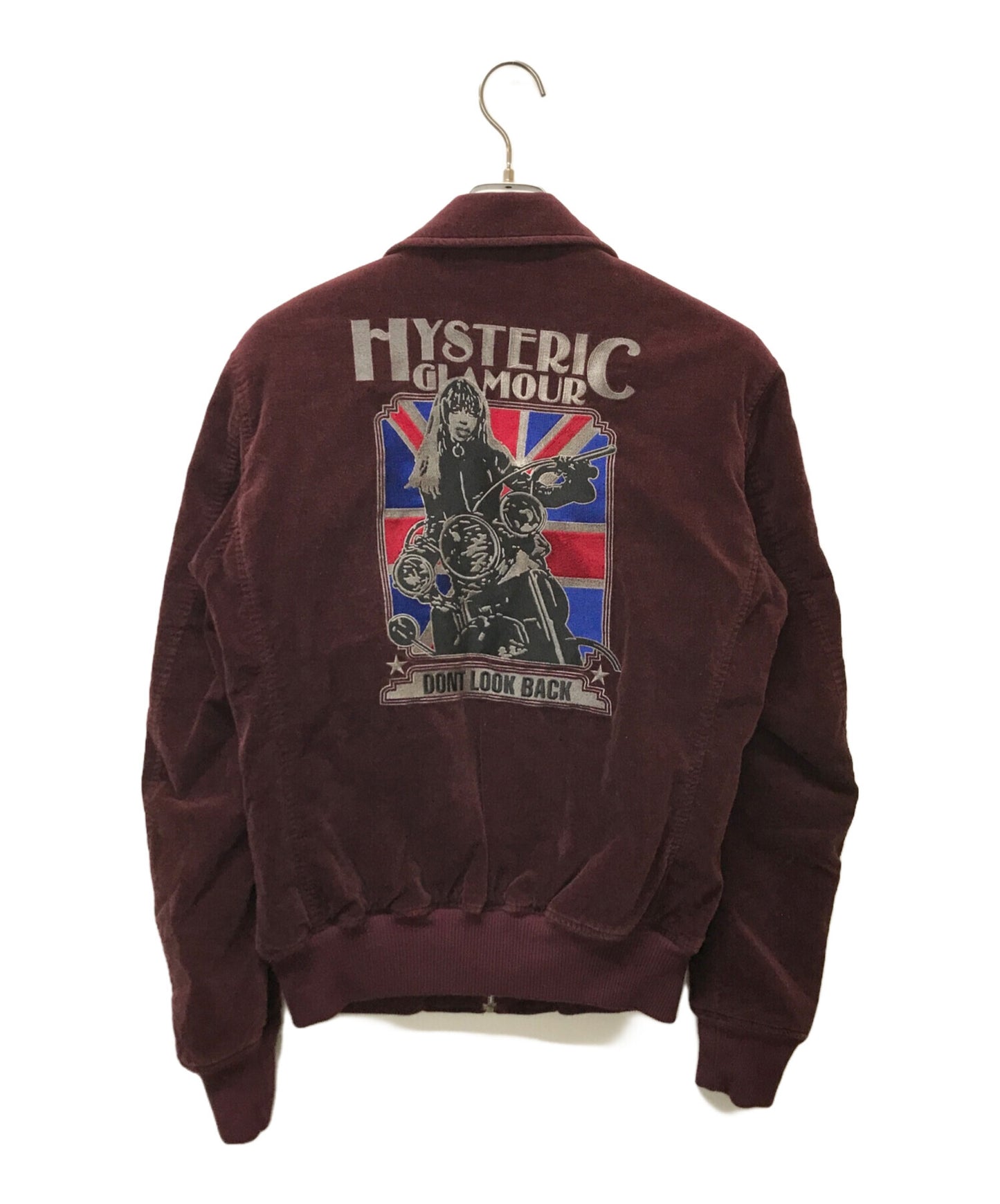 [Pre-owned] Hysteric Glamour DONT LOOK BACK UK velour blouson 4AB-1593