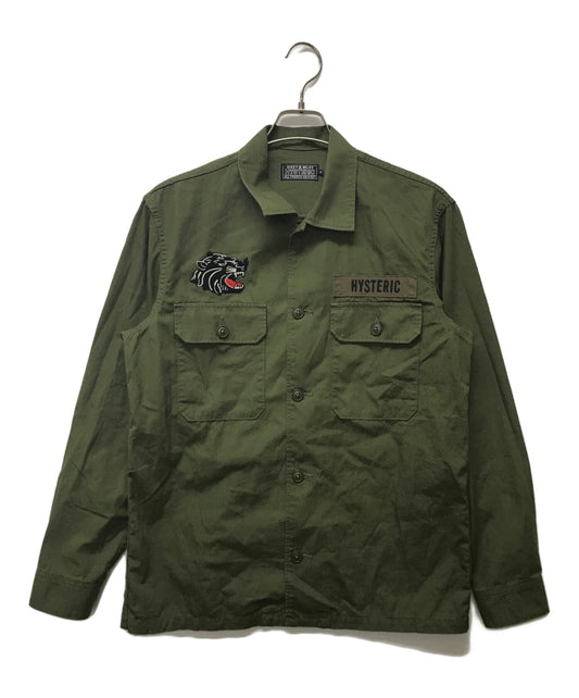 [Pre-owned] Hysteric Glamour AMPLIFIED embroidered military shirt 02233AH08