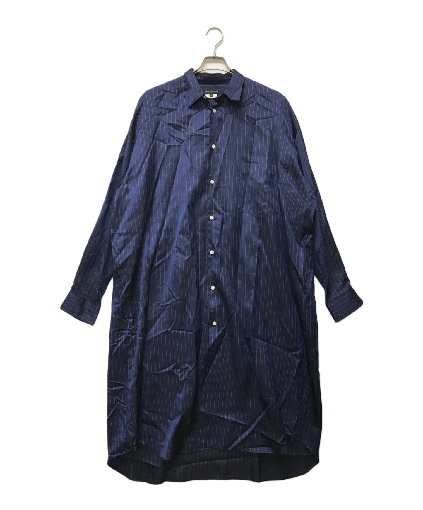 [Pre-owned] COMME des GARCONS HOMME PLUS Lame striped oversized long-sleeved shirt PI-B017 AD2021