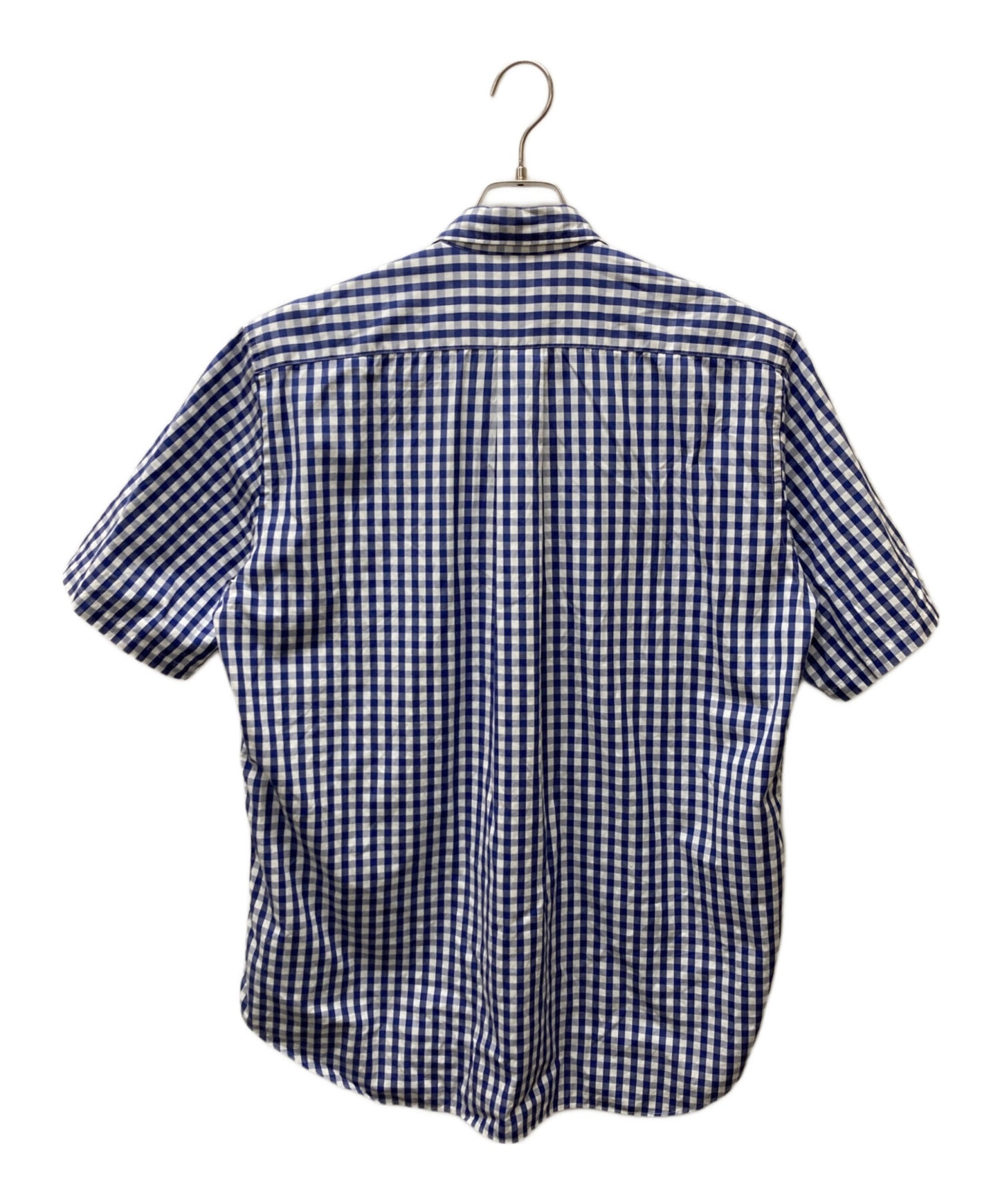 [Pre-owned] COMME des GARCONS HOMME Vintage Gingham Check Pleated S/S Shirt HB-100620