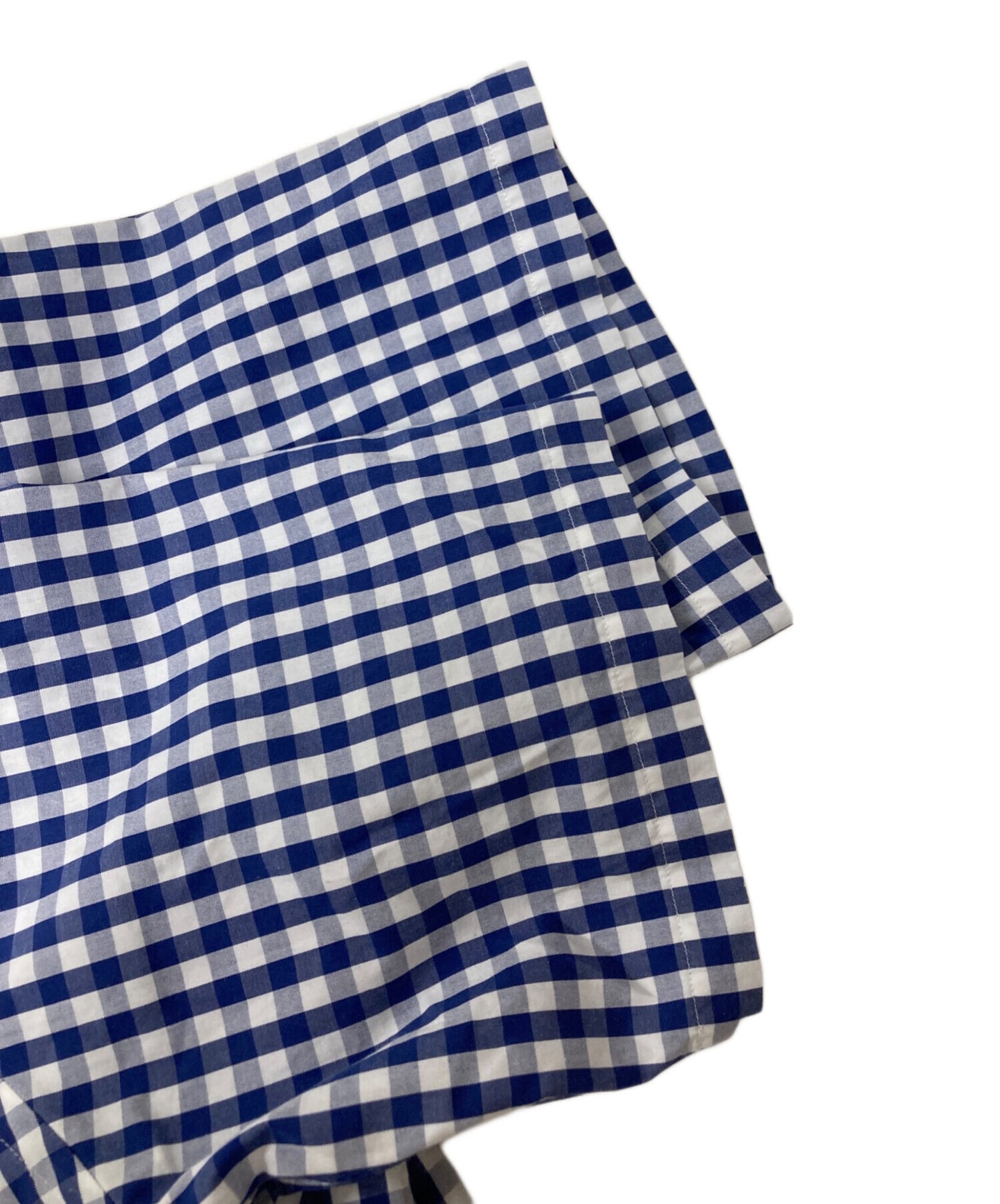 [Pre-owned] COMME des GARCONS HOMME Vintage Gingham Check Pleated S/S Shirt HB-100620