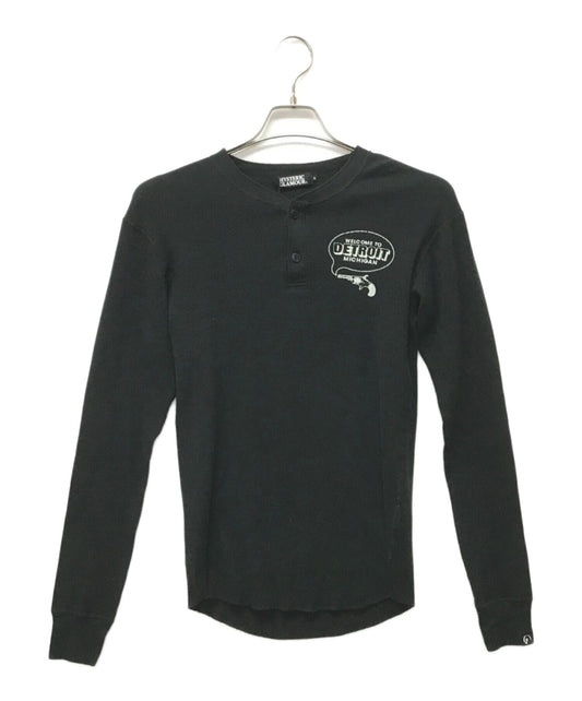 [Pre-owned] Hysteric Glamour Cashmere blend henley-neck knit cut and sewn 4CL-6181