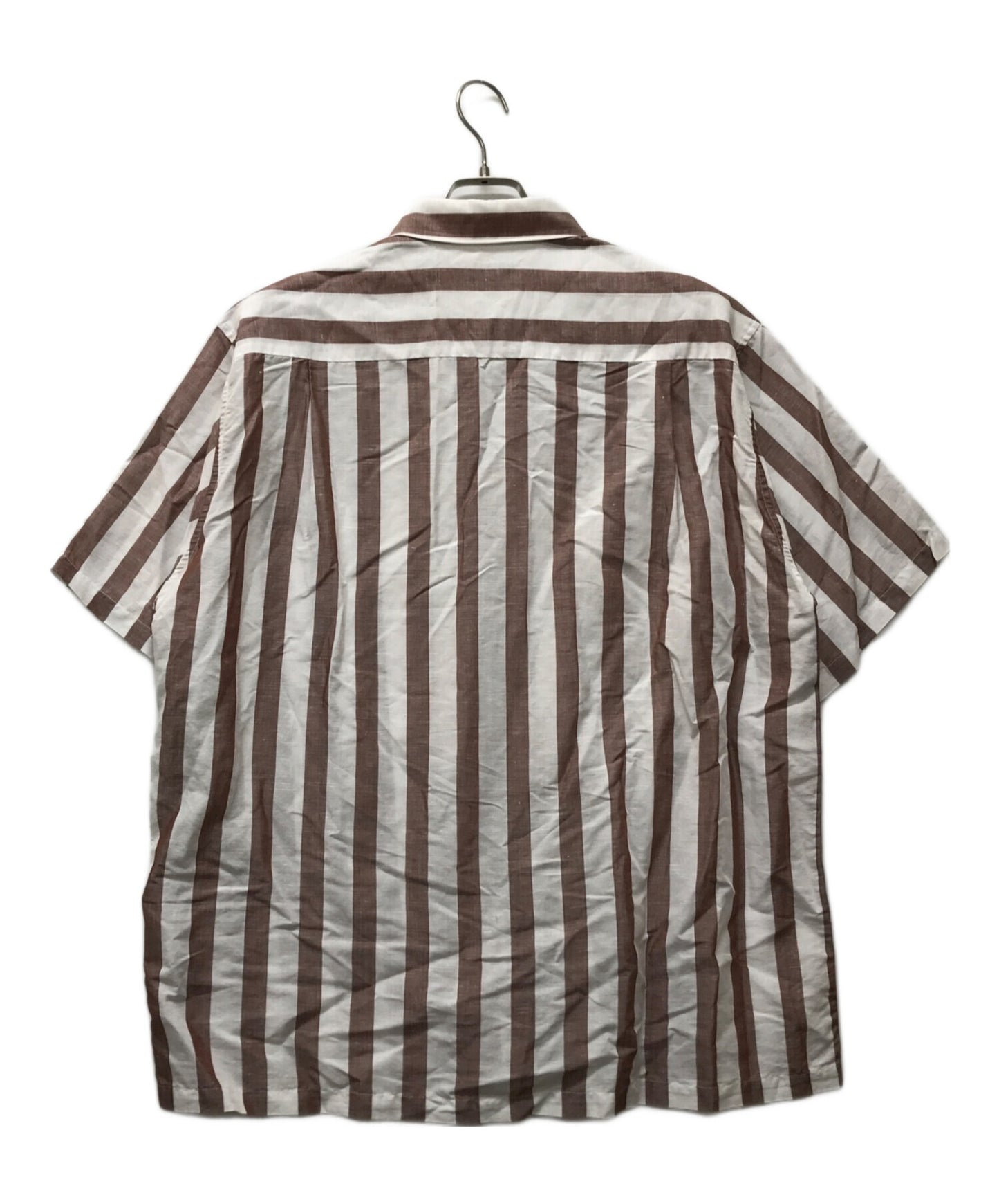 [Pre-owned] WACKO MARIA Hemp blended striped shirt 23SS-WMS-RC01