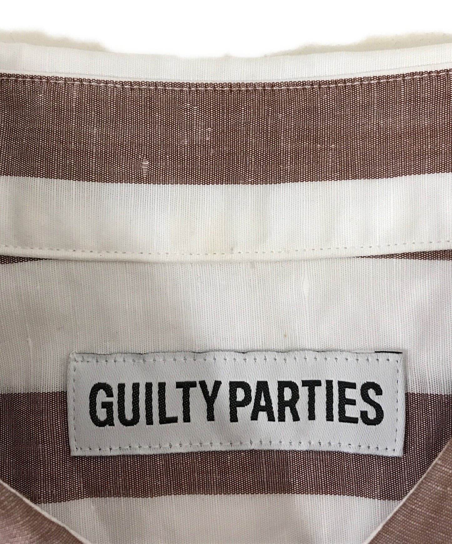 [Pre-owned] WACKO MARIA Hemp blended striped shirt 23SS-WMS-RC01