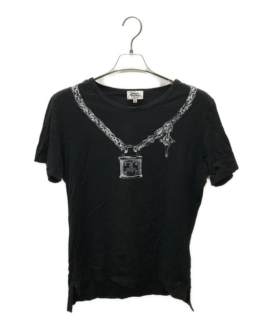 [Pre-owned] Vivienne Westwood man Dessin Orb Cadena Chain Print T-Shirt VW-LP-84596