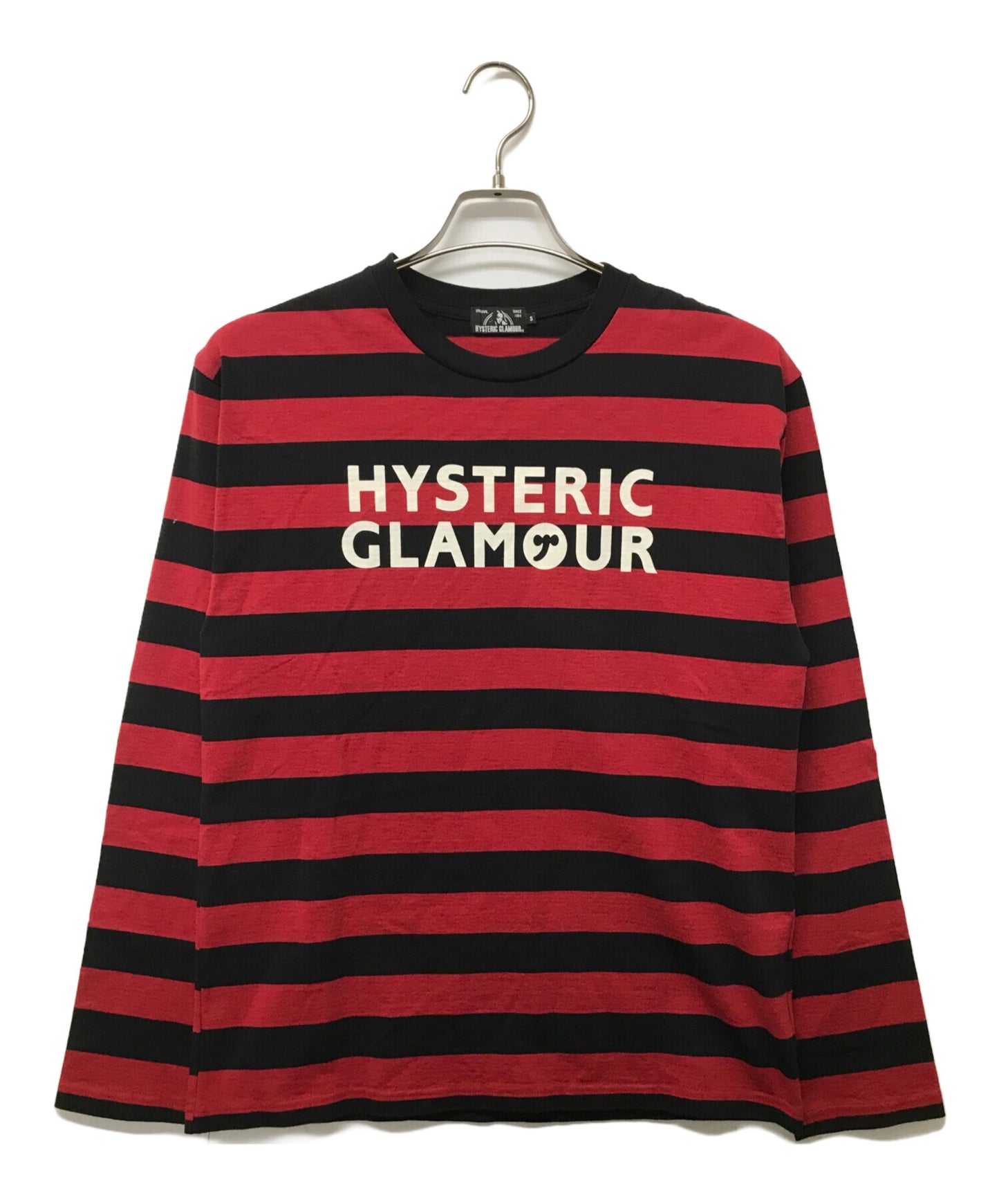[Pre-owned] Hysteric Glamour HYS SYMBOL Striped Long Sleeve T-Shirt 02173CL14