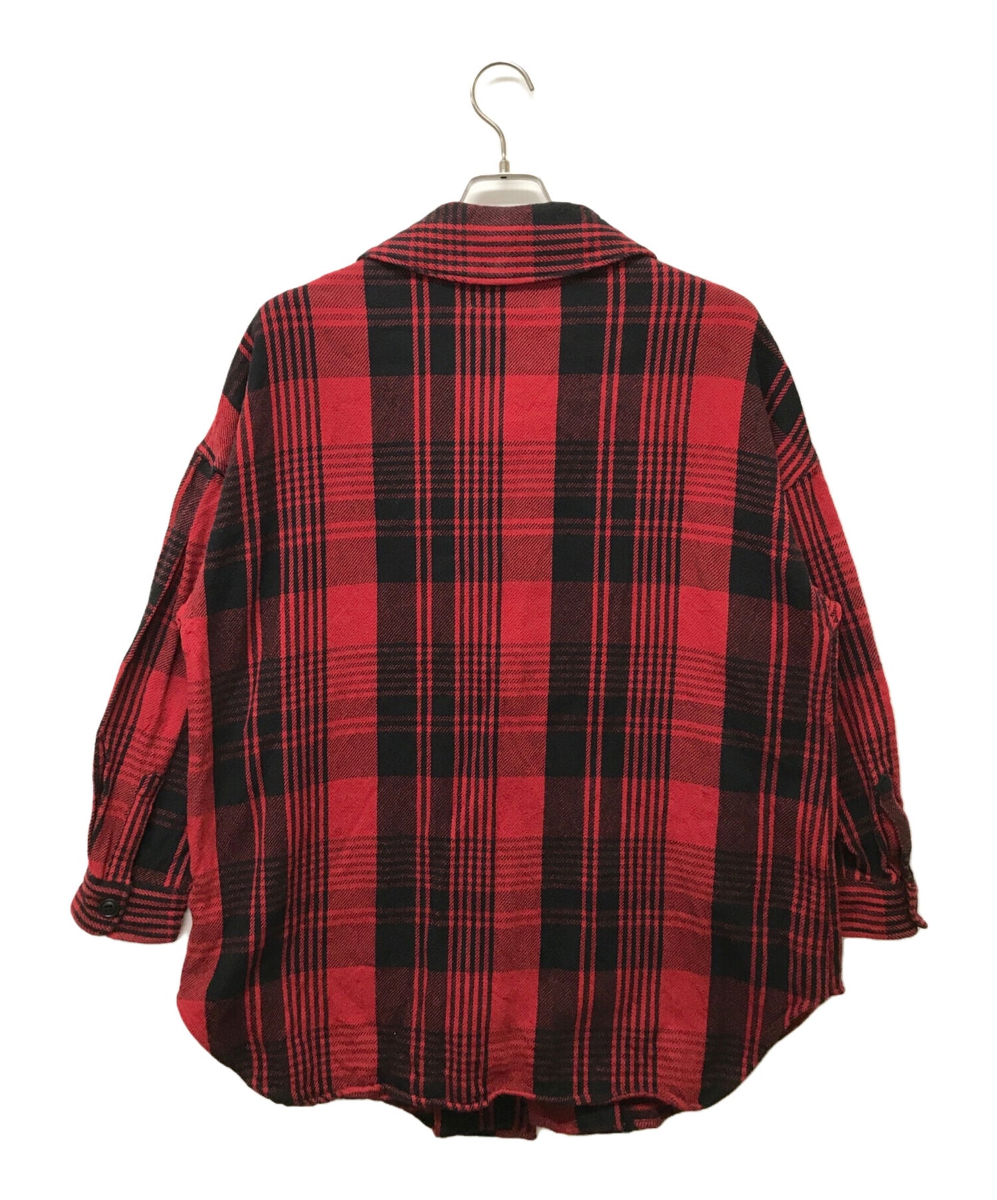 [Pre-owned] Hysteric Glamour HYS DEAD BEAR embroidered flannel shirt 01193AH02
