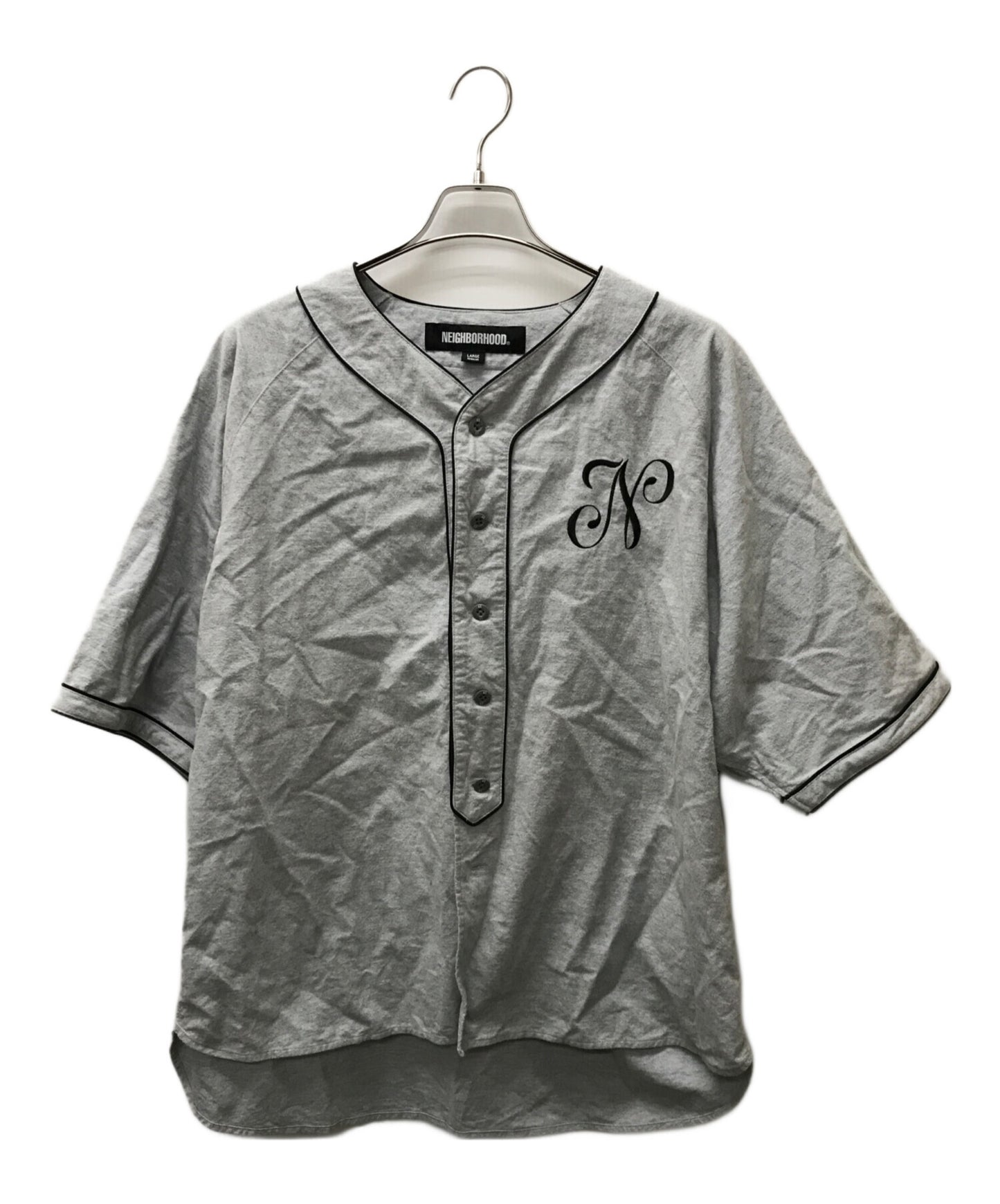 [Pre-owned] NEIGHBORHOOD BASEBALL SHIRT SS 241AQNH-SHM06