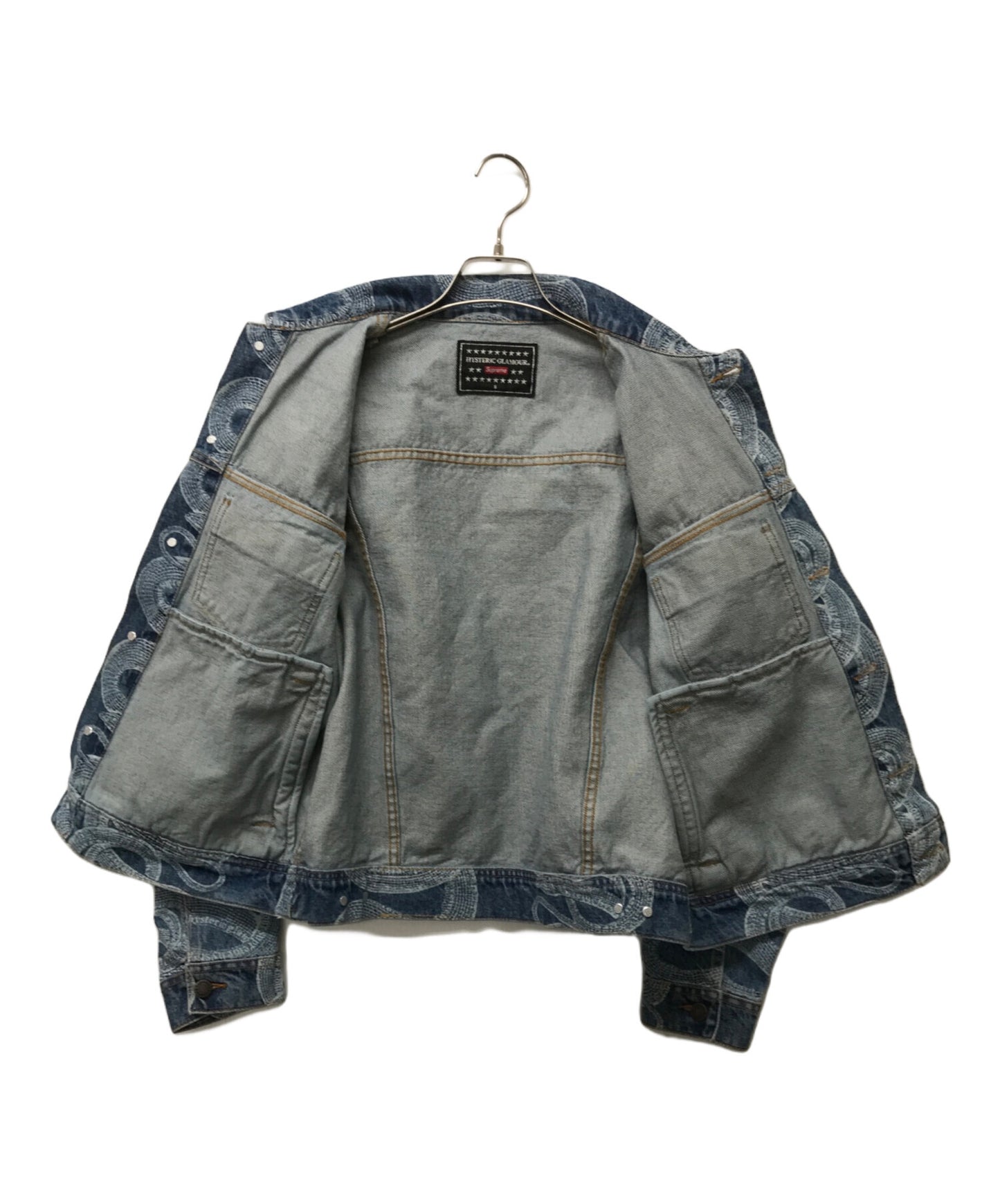 [Pre-owned] Hysteric Glamour Collaboration snake print denim jacket