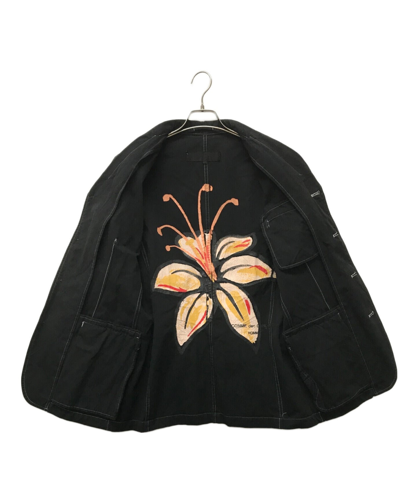 [Pre-owned] COMME des GARCONS HOMME 03SS Flower Paint Tailored Jacket/CUBA Period HI-J023