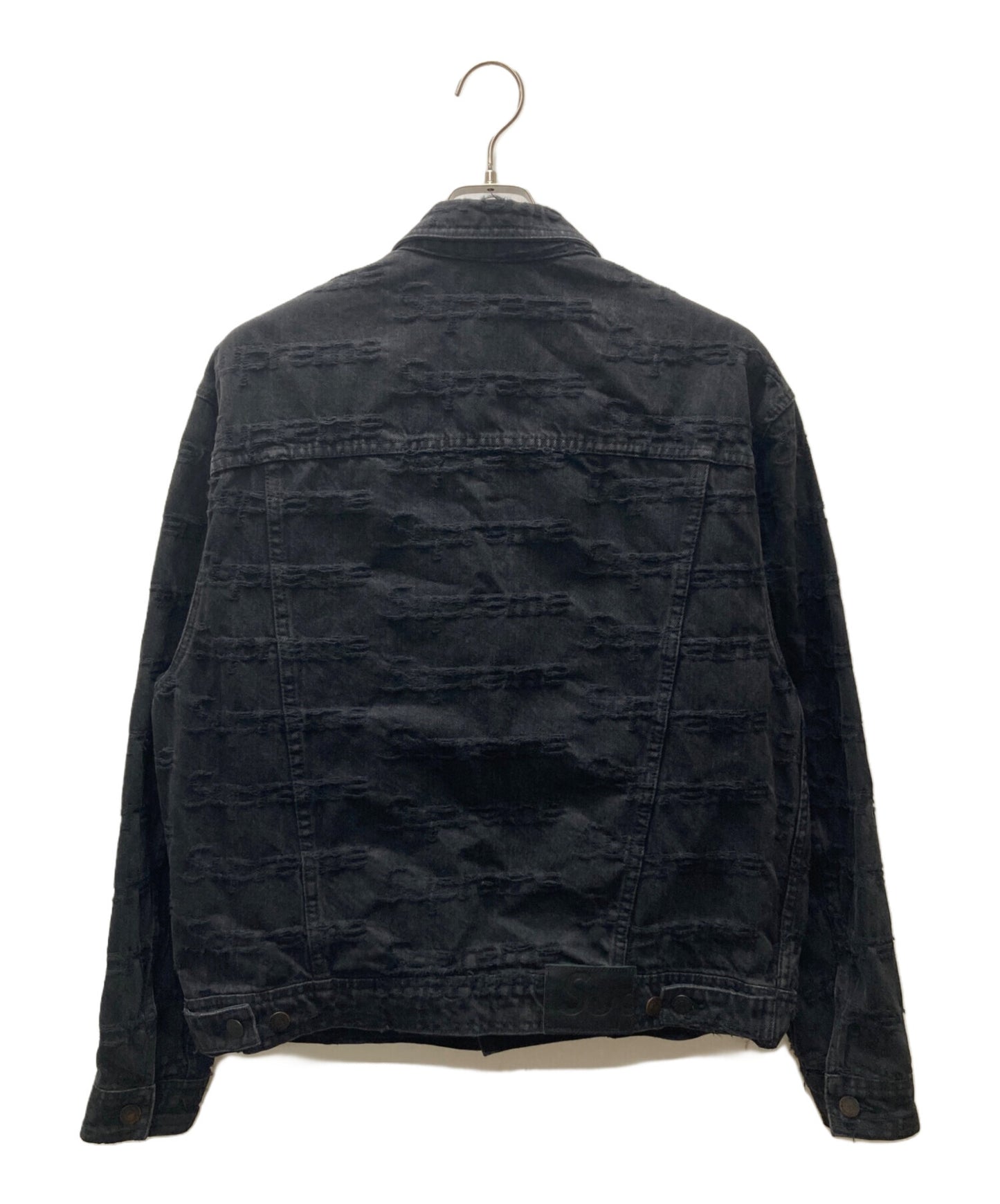 [Pre-owned] SUPREME Frayed Logos Denim Trucker Jacket