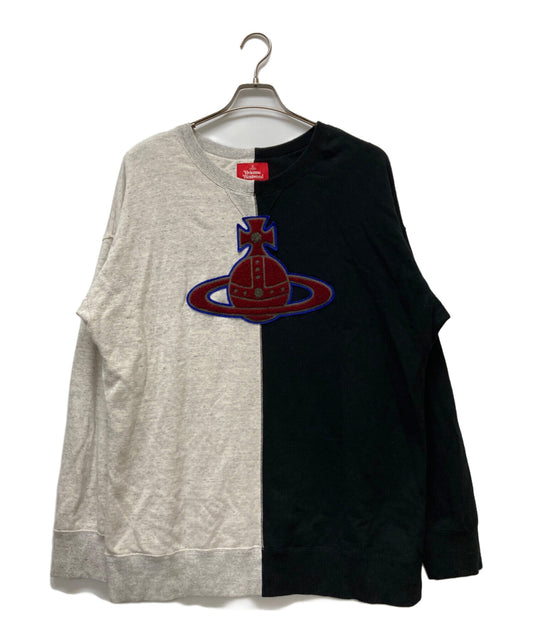 [Pre-owned] Vivienne Westwood RED LABEL Bicolor Orb Logo Sweatshirt 392012