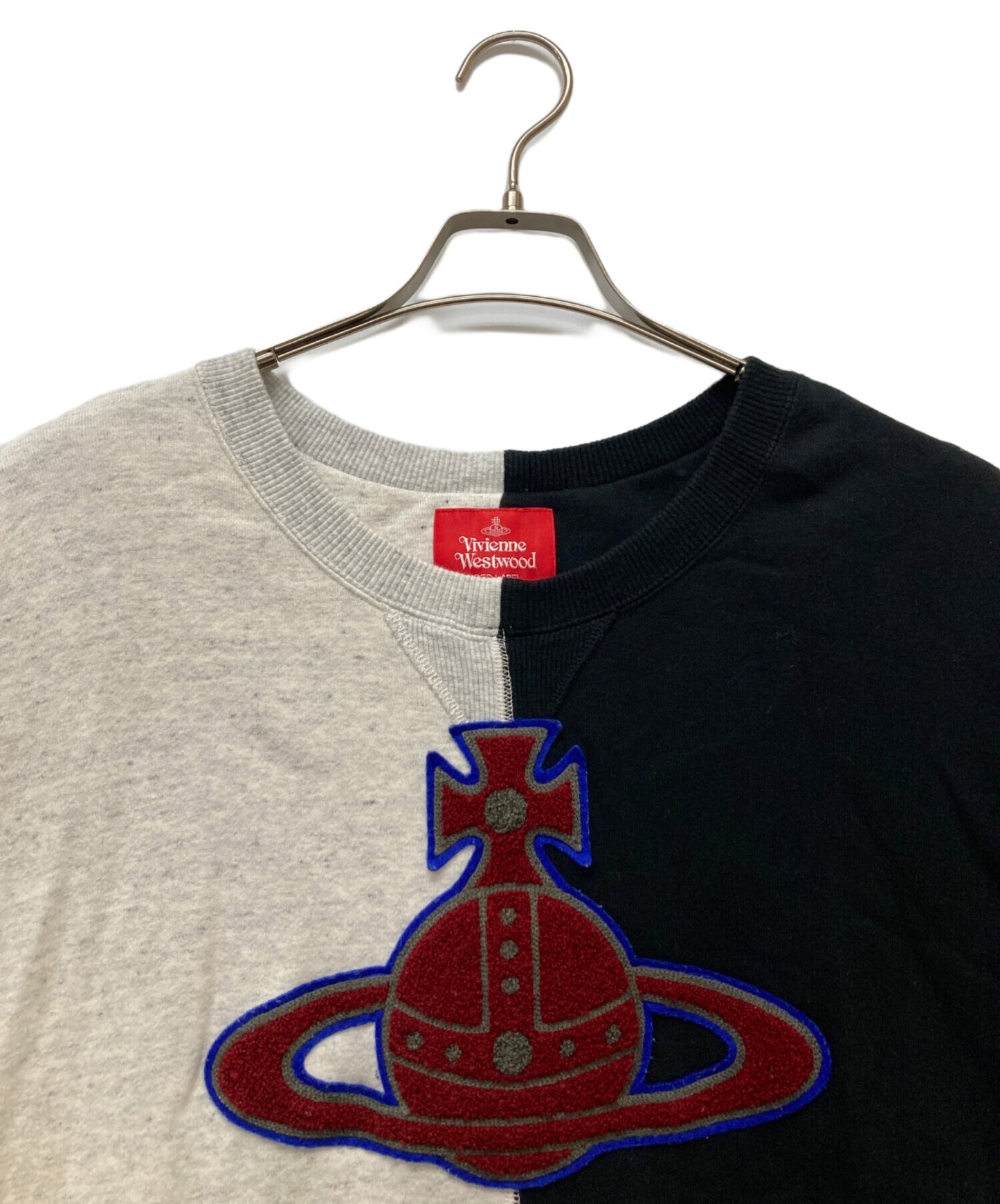 [Pre-owned] Vivienne Westwood RED LABEL Bicolor Orb Logo Sweatshirt 392012