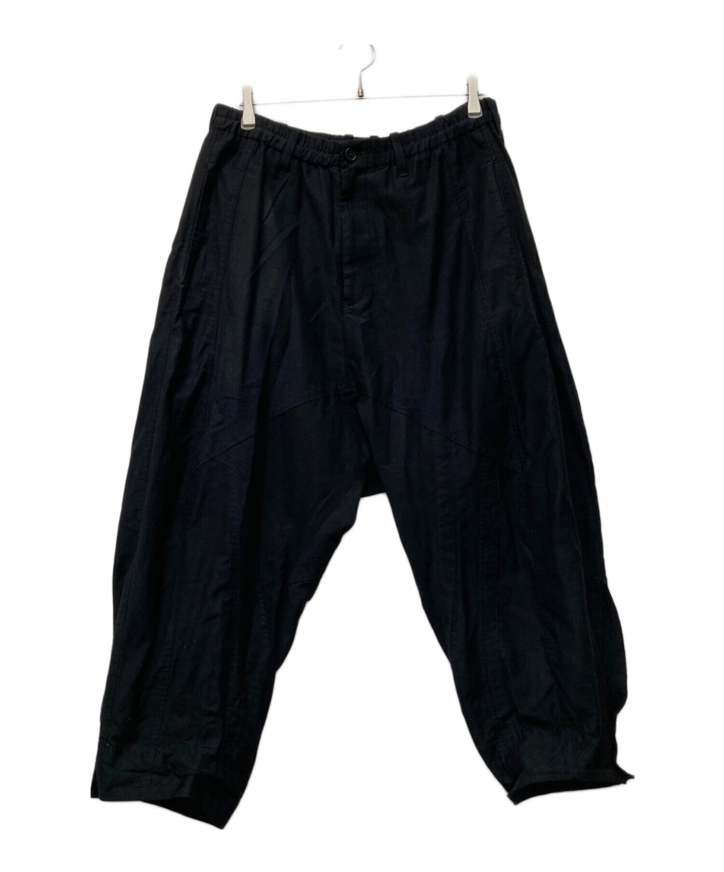 [Pre-owned] Yohji Yamamoto pour homme Vertical-grafted open-hem sarouel pants HD-P09-006