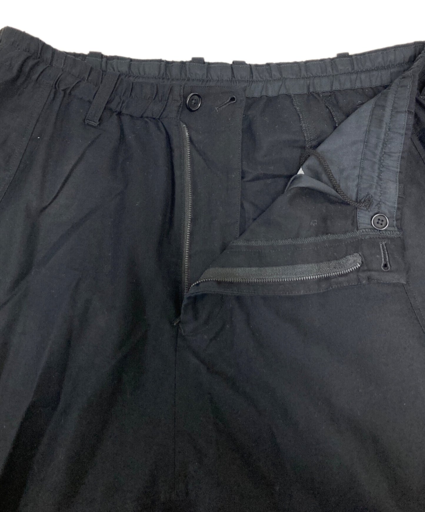 [Pre-owned] Yohji Yamamoto pour homme Vertical-grafted open-hem sarouel pants HD-P09-006