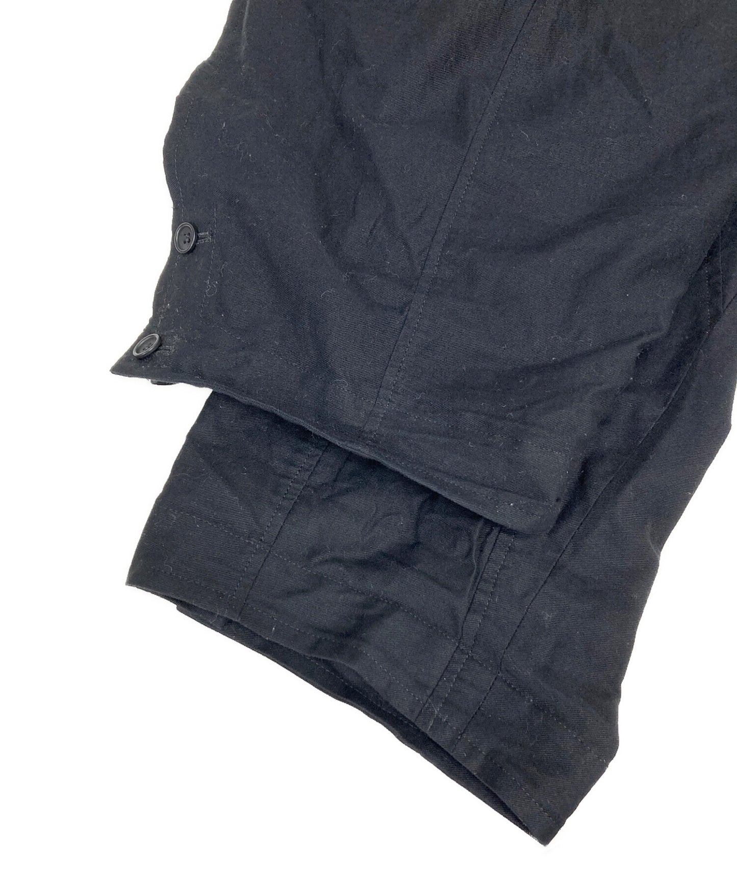[Pre-owned] Yohji Yamamoto pour homme Vertical-grafted open-hem sarouel pants HD-P09-006
