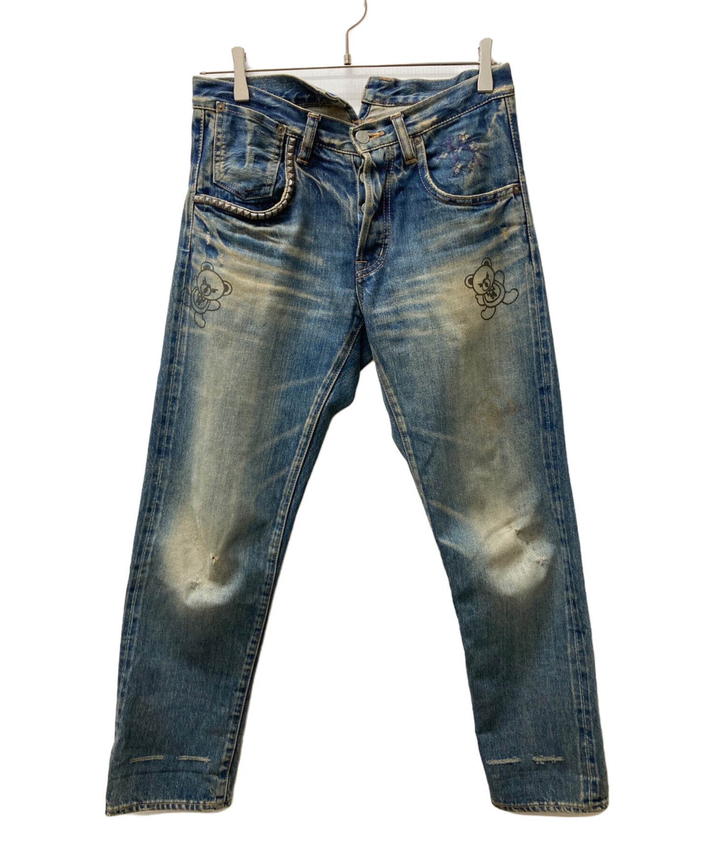 [Pre-owned] Hysteric Glamour Denim Pants/Studded Skinny Denim Pants