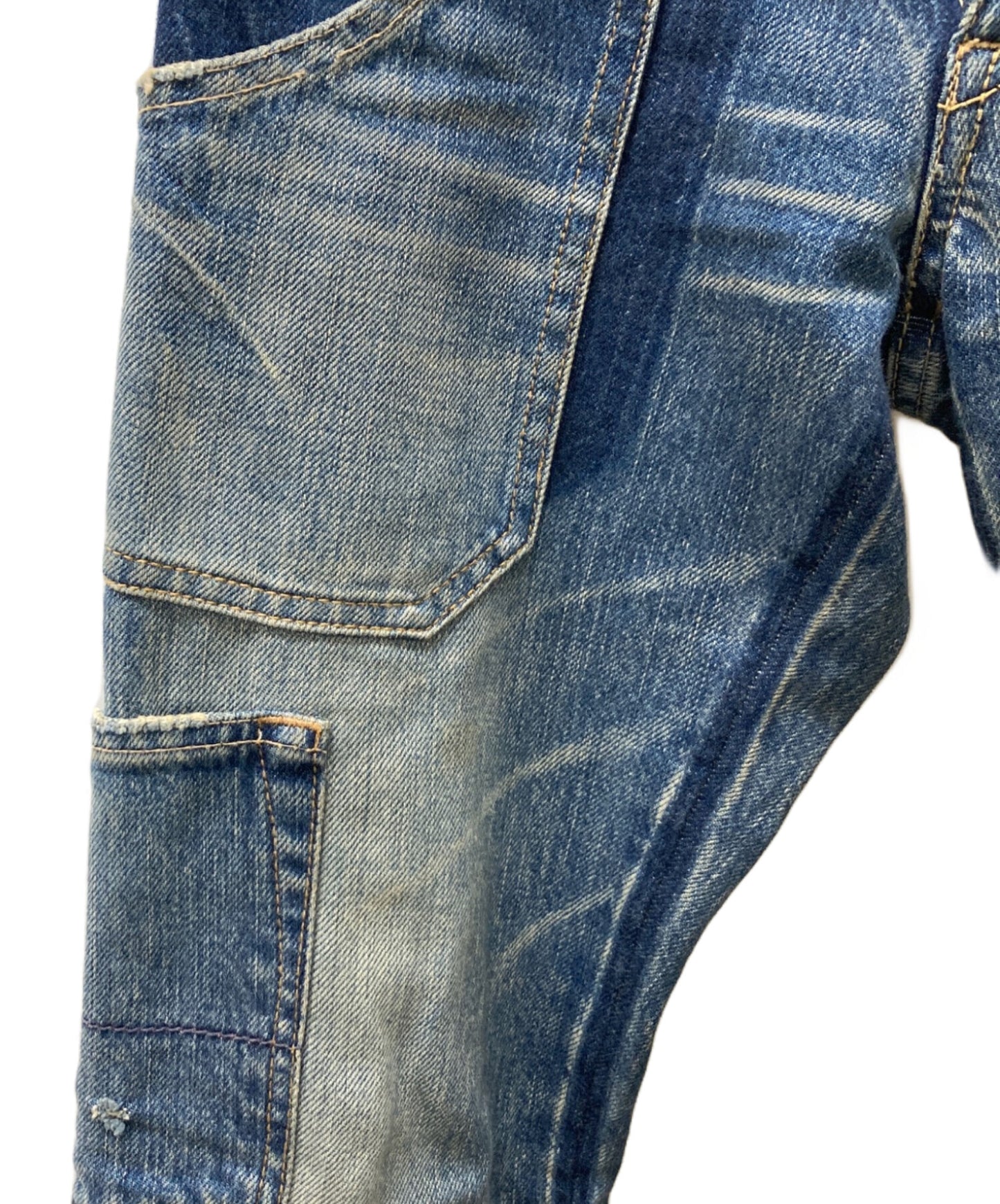 [Pre-owned] Hysteric Glamour Damaged Denim Pants/Skinny Denim Pants 2AP-5351