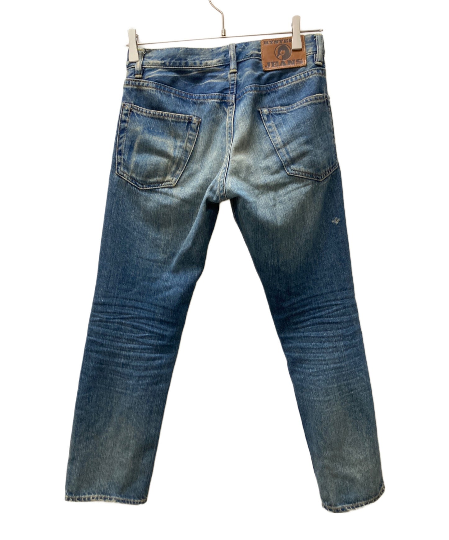 [Pre-owned] Hysteric Glamour Damaged studded denim pants / Skinny denim pants 0101AP04