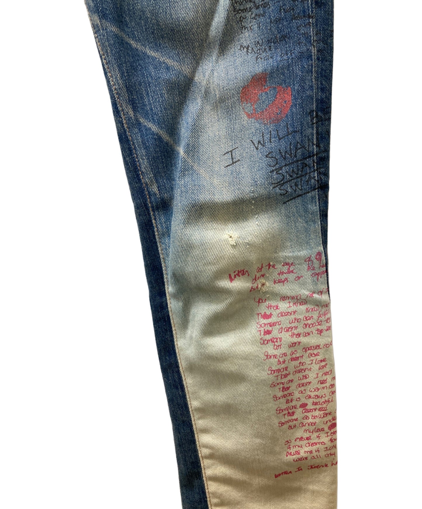 [Pre-owned] Hysteric Glamour Studded denim pants / Skinny denim pants