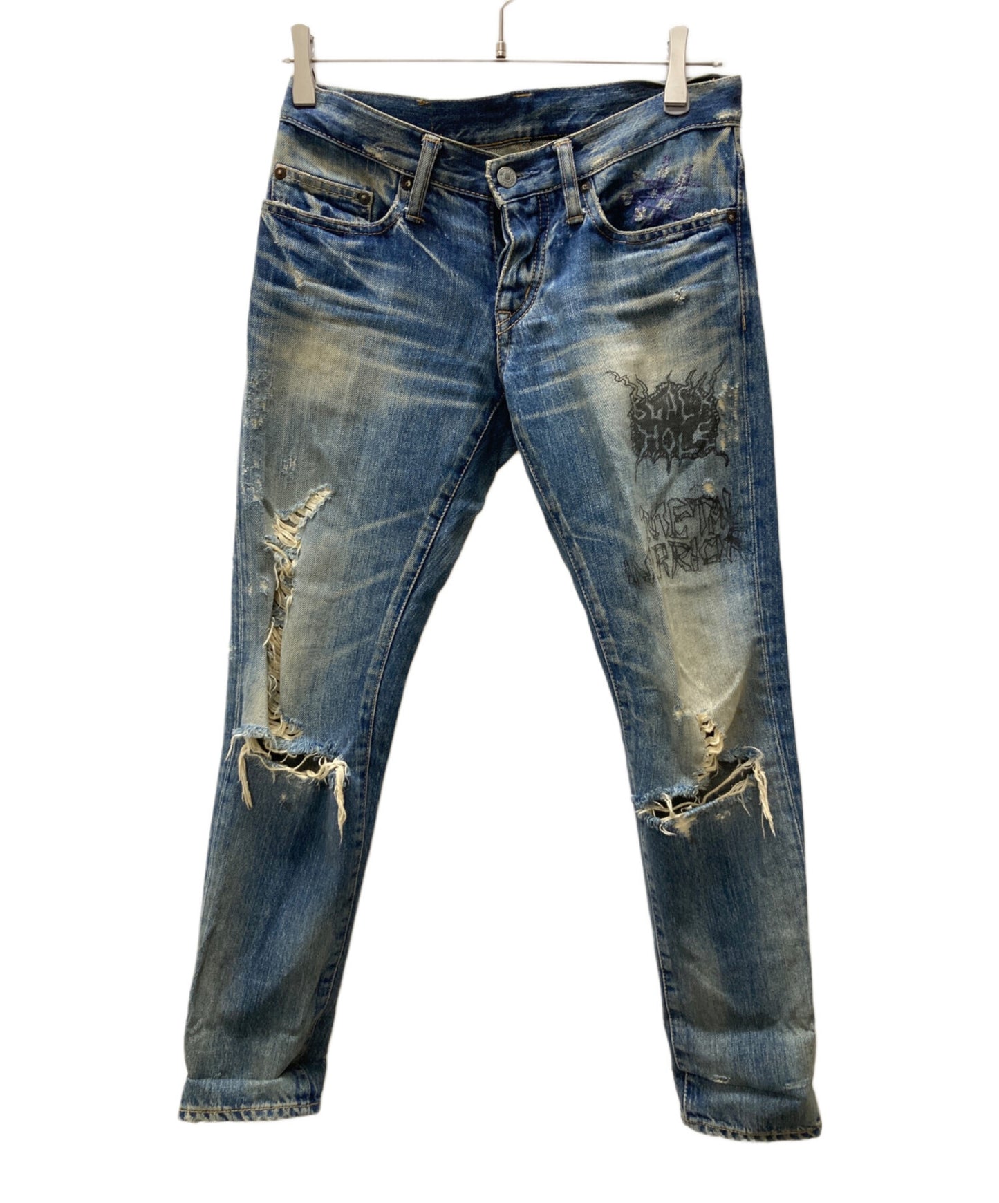 [Pre-owned] Hysteric Glamour Damaged denim pants / Damaged denim pants