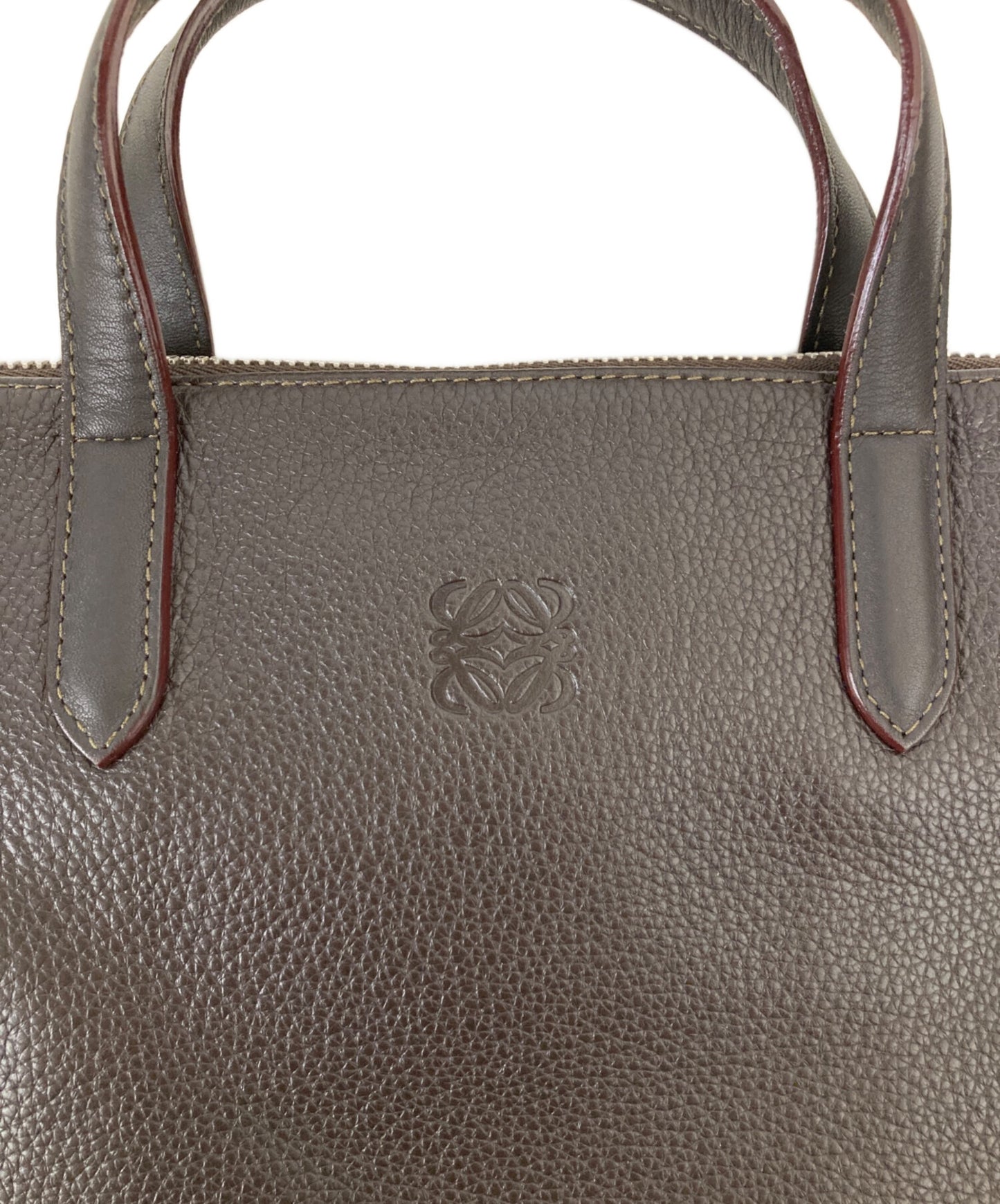 [Pre-owned] LOEWE Leather Briefcase