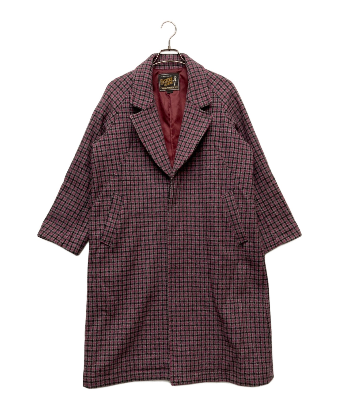 [Pre-owned] Hysteric Glamour Notch Lapel Long Coat/01183AC03 01183AC03
