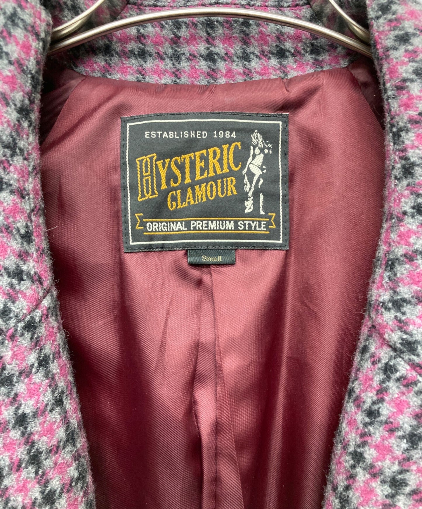 [Pre-owned] Hysteric Glamour Notch Lapel Long Coat/01183AC03 01183AC03