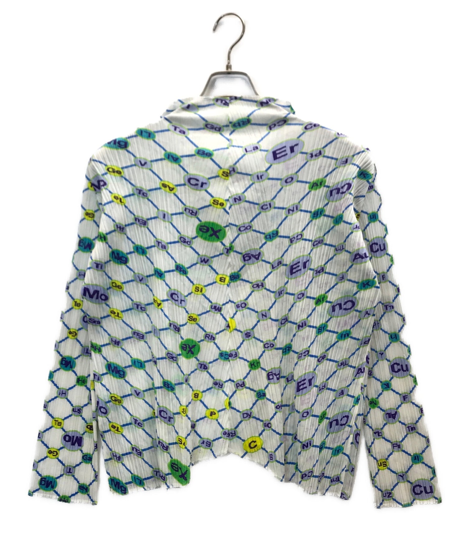 [Pre-owned] PLEATS PLEASE Pleated cardigan with all-over pattern PP81-J0662