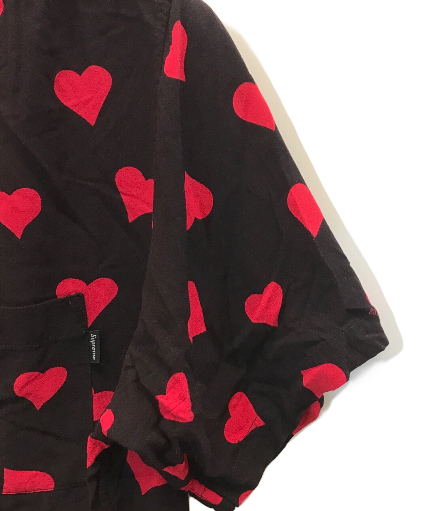 [Pre-owned] SUPREME Hearts Rayon Shirt