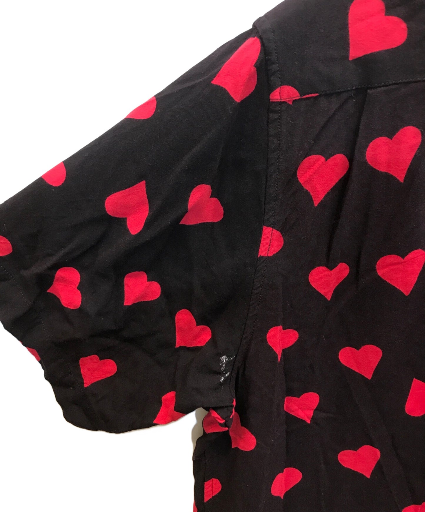 [Pre-owned] SUPREME Hearts Rayon Shirt